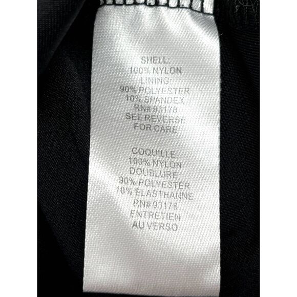 T Tahari Polka Dot Midi Dress Size S Sharkbite Hem Mesh Overlay Retro Pinup Girl - Picture 10 of 12